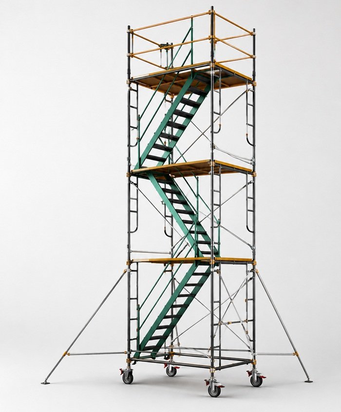 Korean Scaffolding Towers with Stairs