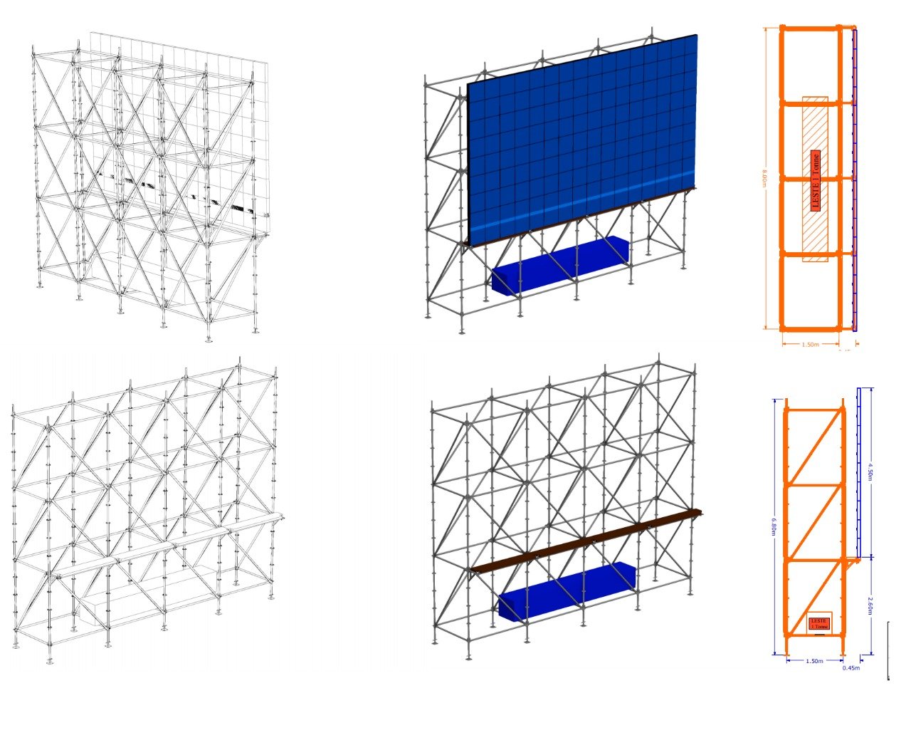 Design and Structure Calculation of Big LED Screens Foe Events