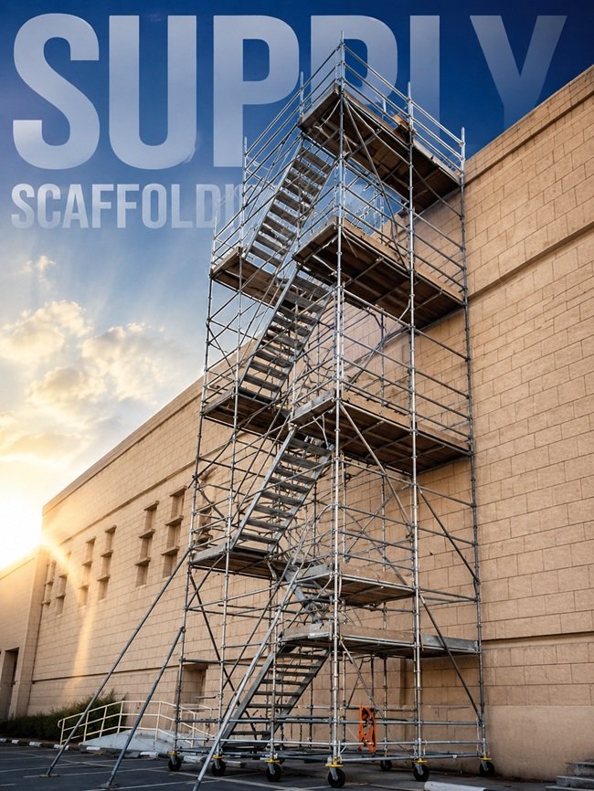 Stairs Scaffolding System for Construction Projects, Scaffolding for Stairs Access